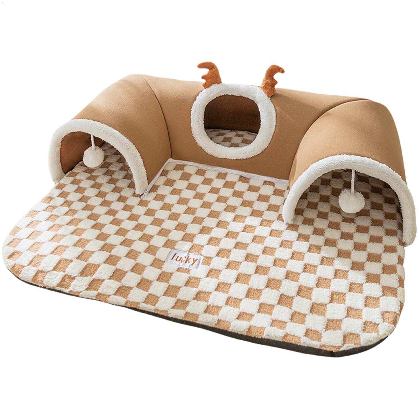 Toca Túnel para Gatos Brinquedo Túnel para Gatos Tenda Quente Casa Brinquedos para Cães Animais de Estimação Interno Externo Jogos de Canto de Parede Lado de Fora