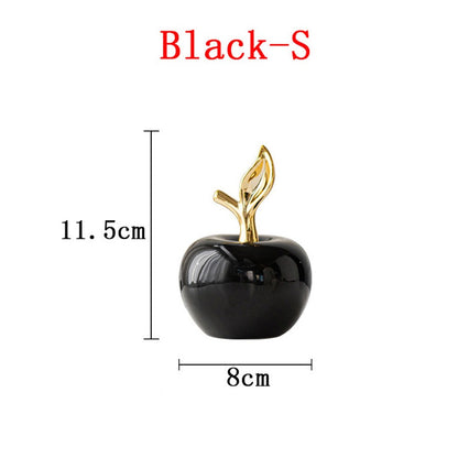 Estatueta de Cerâmica Estilo Europeu Clássico para Decoração de Mesa, Artesanato, Ornamentos de Frutas Fofos e Engraçados para o Natal, Casa e Quarto, Estátuas e Esculturas