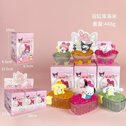 Sanrio Nova Série Flor de Rima Blind Box Kawaii Kuromi Pochacco Cinnamoroll Melody Caixa Surpresa Boneca Sacola Surpresa Decoração Brinquedo Presente