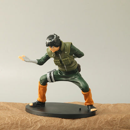 16cm Naruto Anime Figure Rock Lee Hyuuga Hinata Roubu Double Lion Fist Fighting Action Figure Collection Model Doll toys hobbie