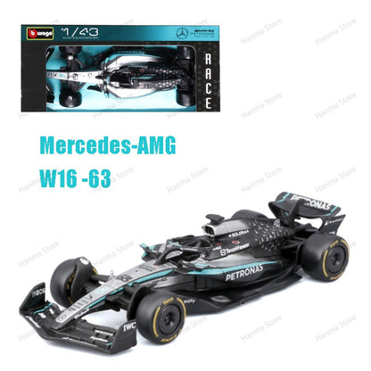 Novo 2025 F1 Bburago 1:43 Mclaren Mcl39 Miami Gp Monaco Gp Amg W16 F1 Liga Miniatura Modelo Diecast F1 Campeão Mcl38 Brinquedos Presente