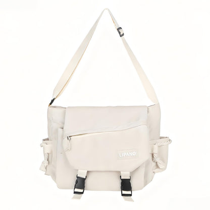 Shoulder Bag Large Capacity Crossbody Bag Retro Workwear Postman Bags for Women Nylon Handbags