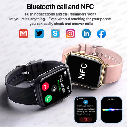 2025 Novo Para Xiaomi Redmi Watch 5 Chamada Bluetooth GPS Rastreamento NFC Frequência cardíaca IP68 À prova d'água Esporte Fitness Pulseira inteligente Unissex