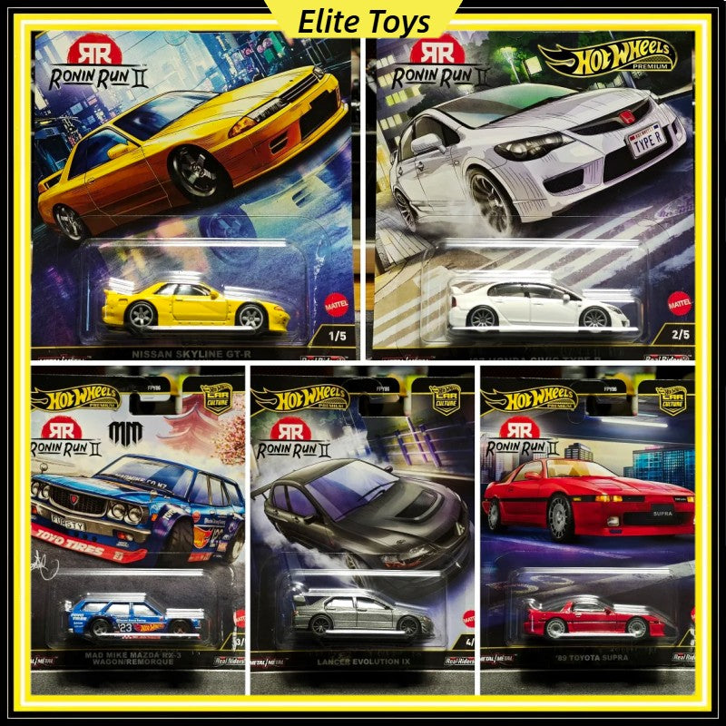New 2025 Hot Wheels Premium Car Culture Ronin Run ? Honda Lancer Mazda Toyota 1:64 Diecast Car Model Collectible Alloy Vehicle
