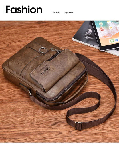 Men Crossbody Bag Men Shoulder Bags Zippers Handbags Large Capacity Artificial Leather Bag For Male Messenger Tote Bags bolsa