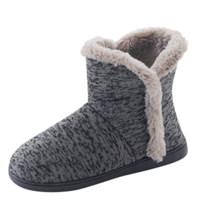 Insulated Hunting Boot Winter Men Models Soft Warm Home Boots Thick Fur Furry Men Short Plush Cotton Shoes Men Chukka Boots