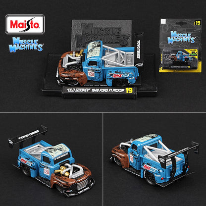 Conjunto de veículos Maisto 1:64 Ferrari Ford Chevrolet Shelby Buick Toyota Audi Nissan Muscle, série de modelos de carros em miniatura Die Cast