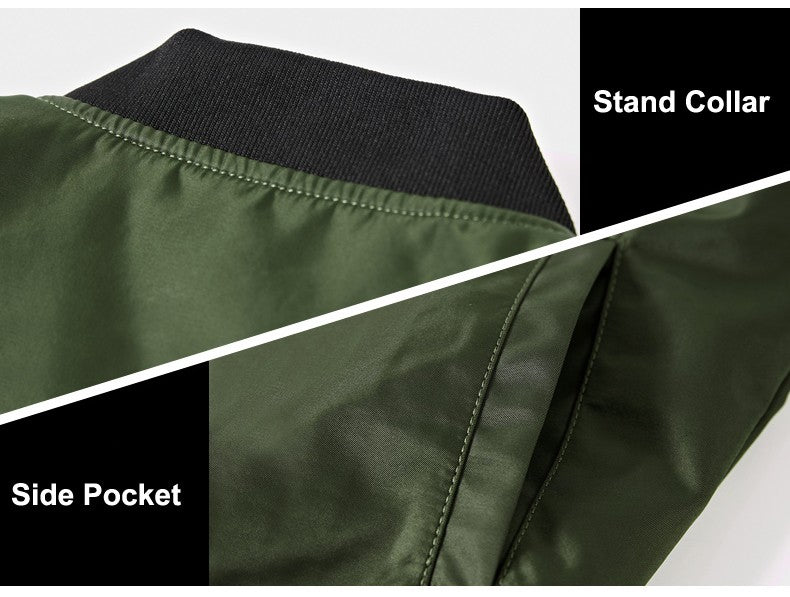 DIMUSI Men's Bomber Jackets Casual Male Outwear Windbreaker Coats Fashion Hip Hop Men Sports Pilot Baseball Jackets Clothing