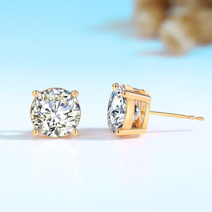 Szjinao 2025 Brincos em Alta Tendência Moissanite Ouro 18k Real Original Com Certificado Joias de Luxo Para Casamento Feminino Atacado Quente