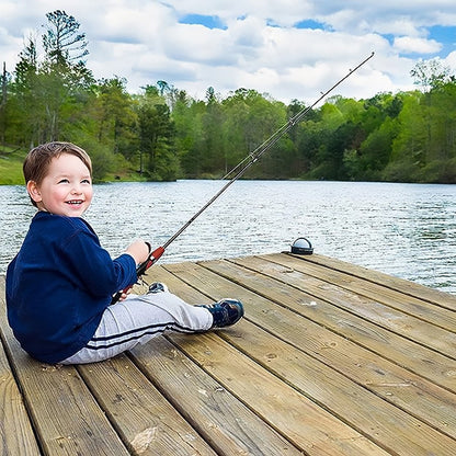 Kids Fishing Pole Set Fishing Rod For Children Child Telescopic Fishing Rods With Spinning Reel Baits Hook Saltwater Freshwater