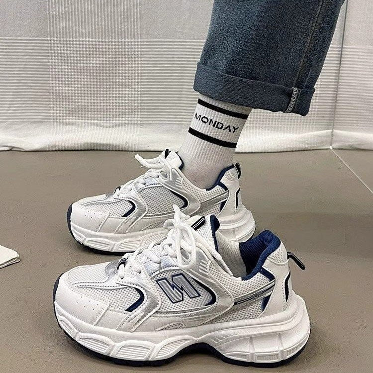 Women's Fashion Dad Shoes -Platform Mesh Running Sneakers?Breathable Casual Sports Shoes for Students?Everyday Training Shoes ?