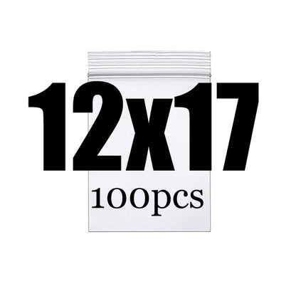 Clear Thick Zip Lock Ziplock Storage Bags Heavy-Duty Transparent Plastic Zip Package Small Jewelry Packing Reclosable Poly Pouch