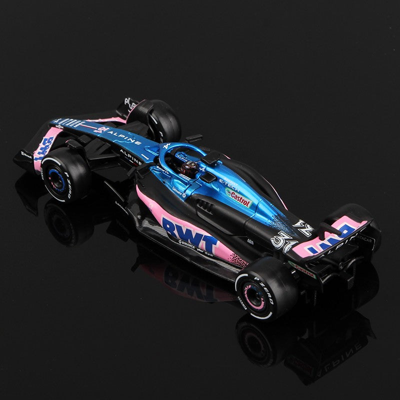 Bburago 1:43 Alpine F1 Team A524 2024 Liga Carro Miniatura Diecast Modelo #10 Pierre Gasly #31 Esteban Ocon Brinquedo Colecionável