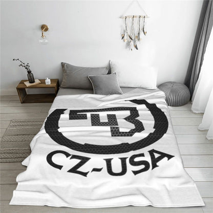 Ceska Zbrojovka CZ Blankets Flannel Sofa Throw Blanket Multi-function for Couch Bedding Outdoor Throws Bedspread Quilt