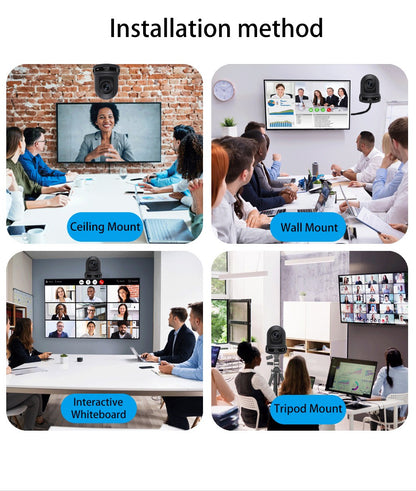 4K NDI  PTZ Camera 1-10pcs 20X Zoom Video Conference Camera for Church Business Meeting Optional 1 controller keyboard kit