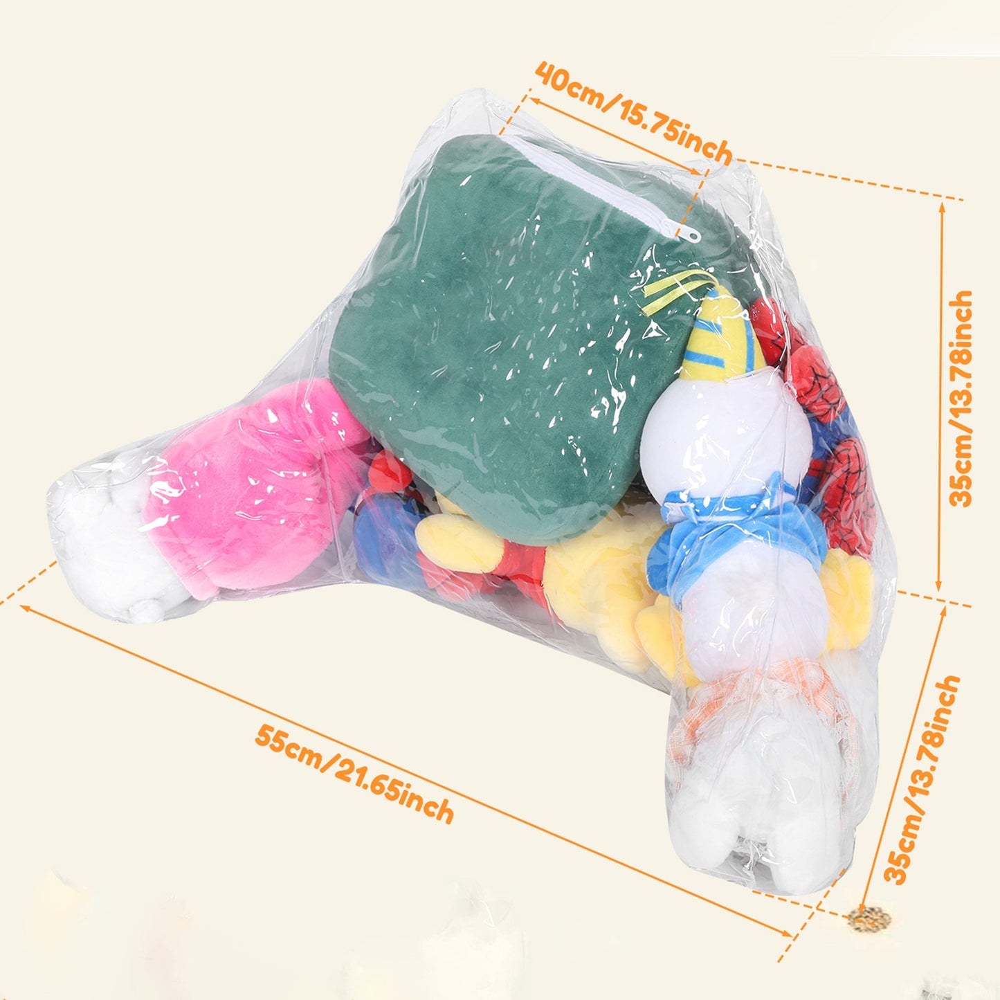 Plush Toy Stuffed Bean Bag Clear Sofas Chair Cover Large Zipper Lazy Seat Storage Child Adult Tatami No Filler Included