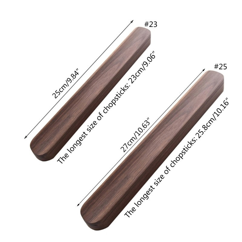 Natural Life Hashi de Madeira de Nogueira Preta estilo Japonês Antiderrapante com Caixa para PRESENTE Elegante Coreano Conjuntos de Hashi