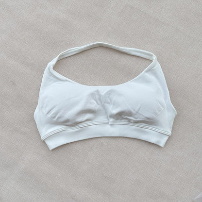 DF halter Neck Woman Sports Crop Bra  Comfortable gym bra Running Bra workout Sportswear