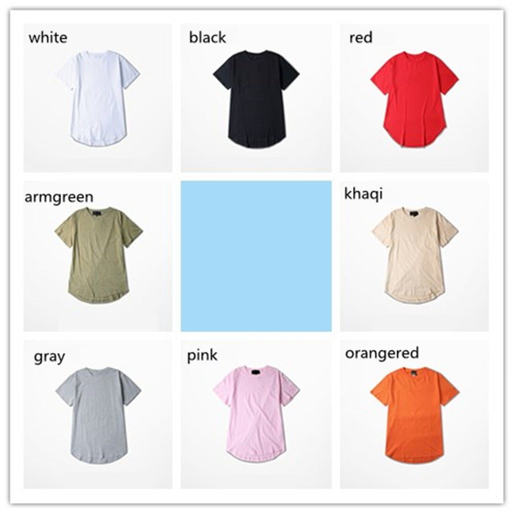 2025 MRMT High Street Arc Hem Mens T Shirt High Quality Cotton Men T-Shirt Lengthened Over Size Man Tops Tees For Male Tshirt