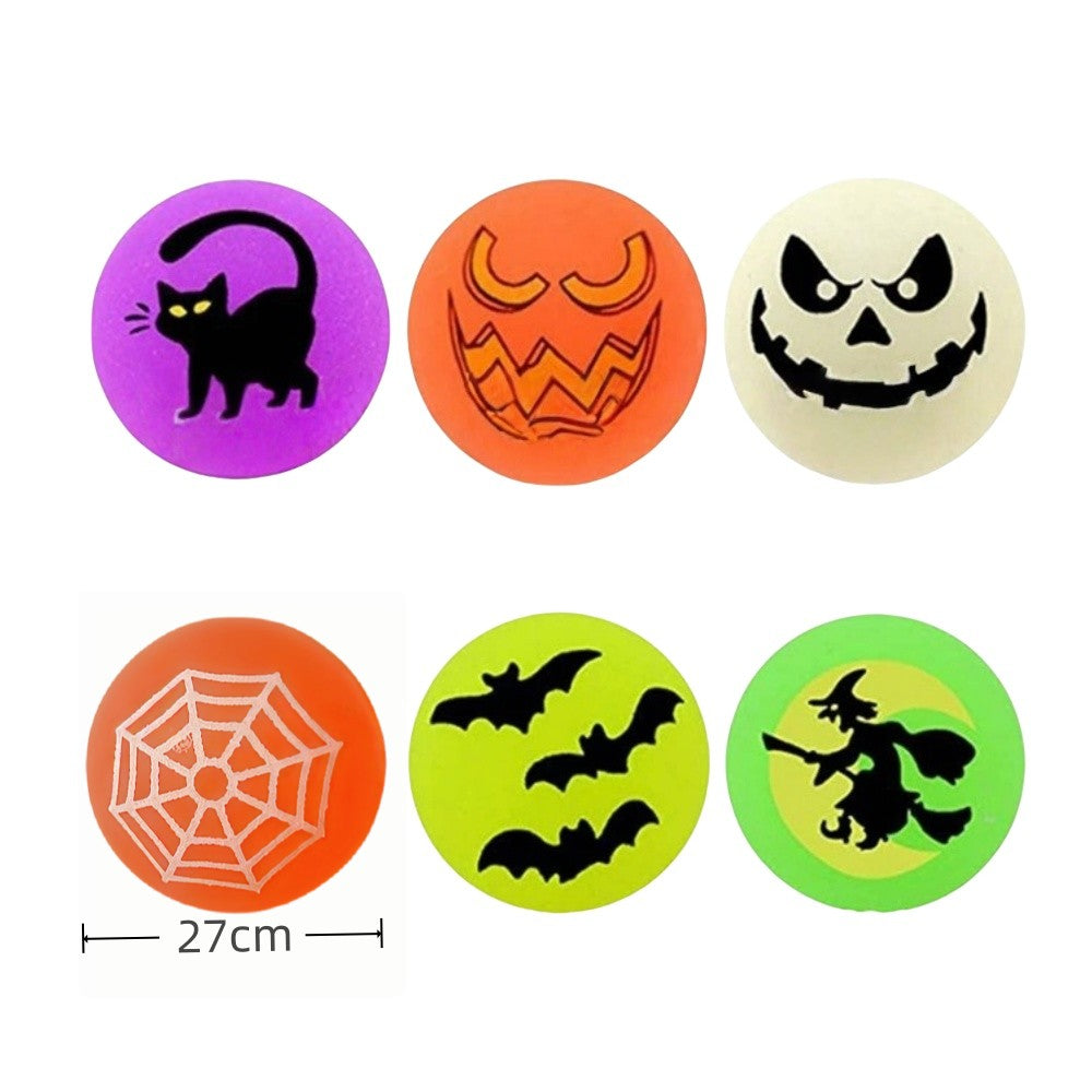 10-50Pcs Halloween Theme Party Outdoor Flexible Ball for Halloween Christmas Carnival Kindergarten School Gift Prize Filler Pack