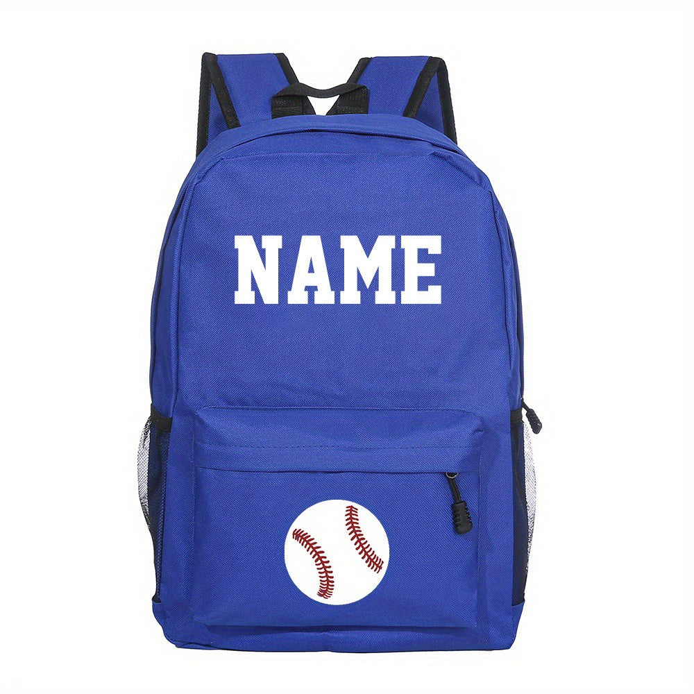 Mochila Escolar Personalizada para Meninos, Futebol, Basquete, com Nome, Mochila de Estudante, Bolsas para Laptop de Adolescentes, Presente de Volta às Aulas
