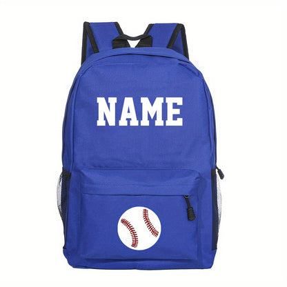Mochila Escolar Personalizada para Meninos, Futebol, Basquete, com Nome, Mochila de Estudante, Bolsas para Laptop de Adolescentes, Presente de Volta às Aulas