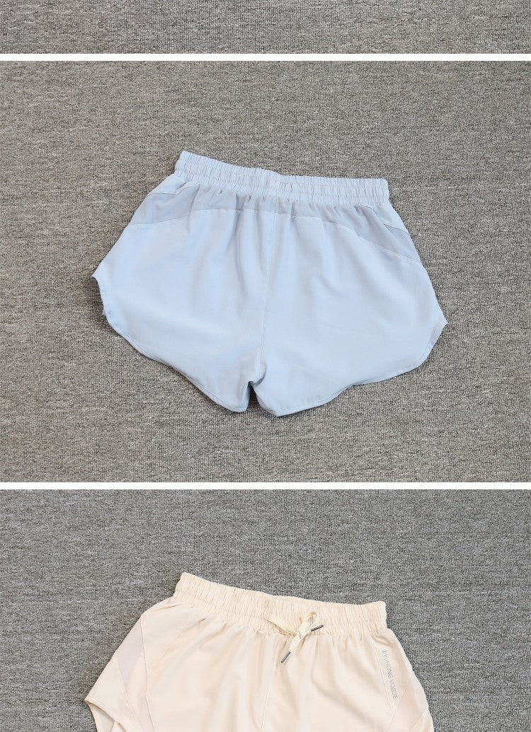 2024 summer cross-border foreign trade Fitness running exercise shorts women's breathable quick-drying anti-exposure short pants