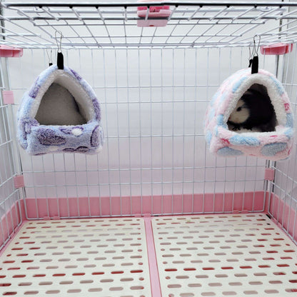 Ninho de Hamster Bolsa de Mel Esquilo Ramo de Flor Brilhante Porquinho-da-índia Porco-da-holanda Gato Longo Suprimentos de Aquecimento de Inverno para Animais de Estimação Gaiolas de Algodão