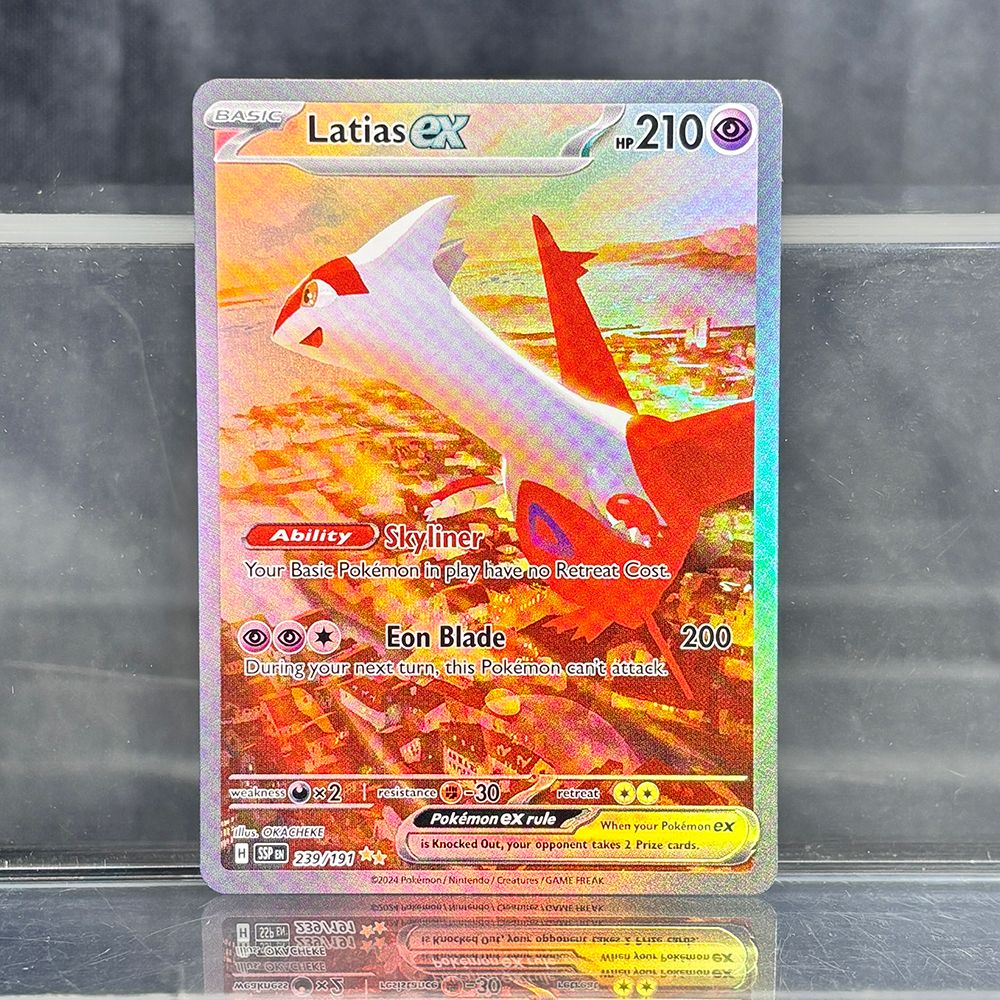 Coleção de Cartas PTCG Holográficas Charizard Pikachu Mew EX Cartas Avulsas PKM Foil Gengar VMAX Skyridge (SK)
