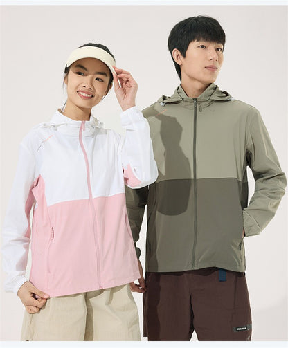 2025 new [new product upgraded skin clothing] high elastic sunscreen clothing men's and women's color contrast machine bag ice s