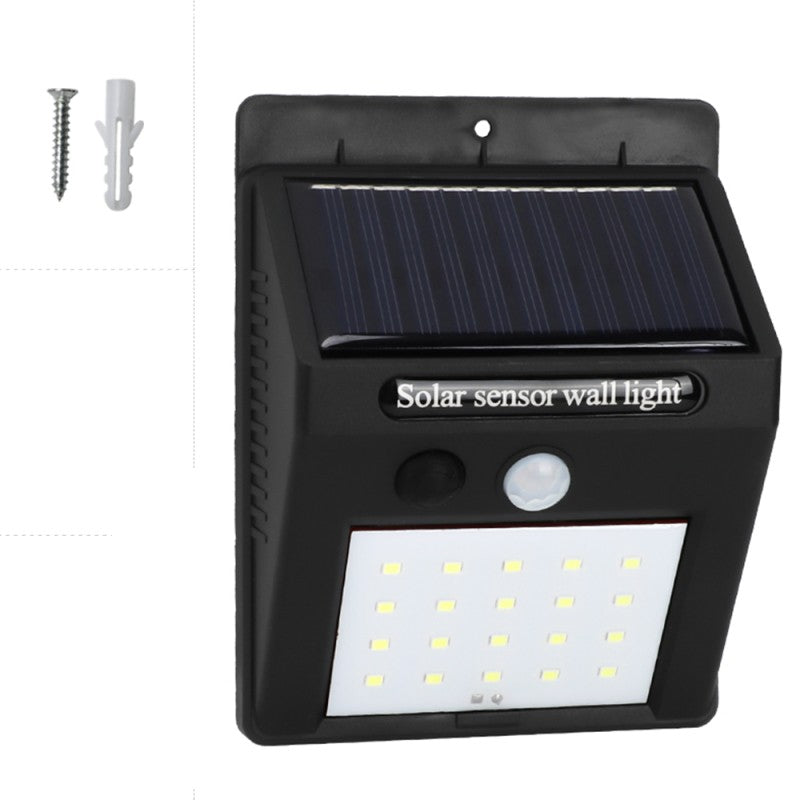 Wall Lights Outdoor 1 Pc 20 LED Solar Lamp PIR Motion Sensor Solar Powered Sunlight Street Light for Garden Decoration