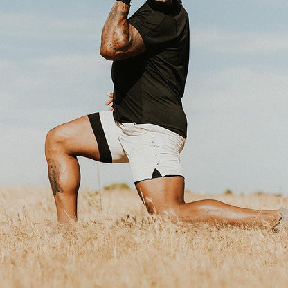 Summer Gym Fitness Sports Compression Shorts Mens Streatwear Quick Dry Jogger Quarter Short Pants Basketball Casual Trend Shorts