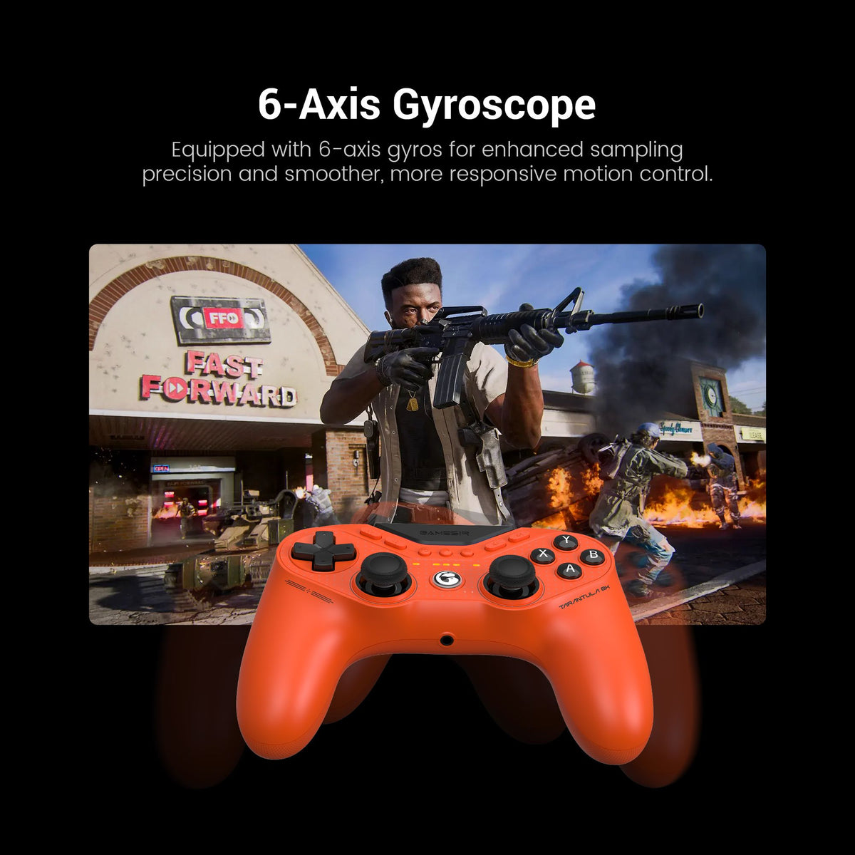 GameSir T3 CE Tarantula 8k Wired Controller Custom TMR Joystick Omron Micro Switches for Steam Switch Android PC Gamepad