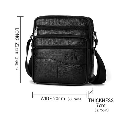 Men's Large size Genuine Leather  Shoulder Bags High quality Tote Fashion Business Man Crossbody Messenger Bag Leather Bags