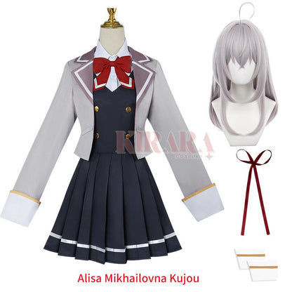 Anime Alisa Mikhailovna Kujou Cosplay Costume Wig Girl Jk Uniforms Hair Women Role Play Party Halloween Outfits Set
