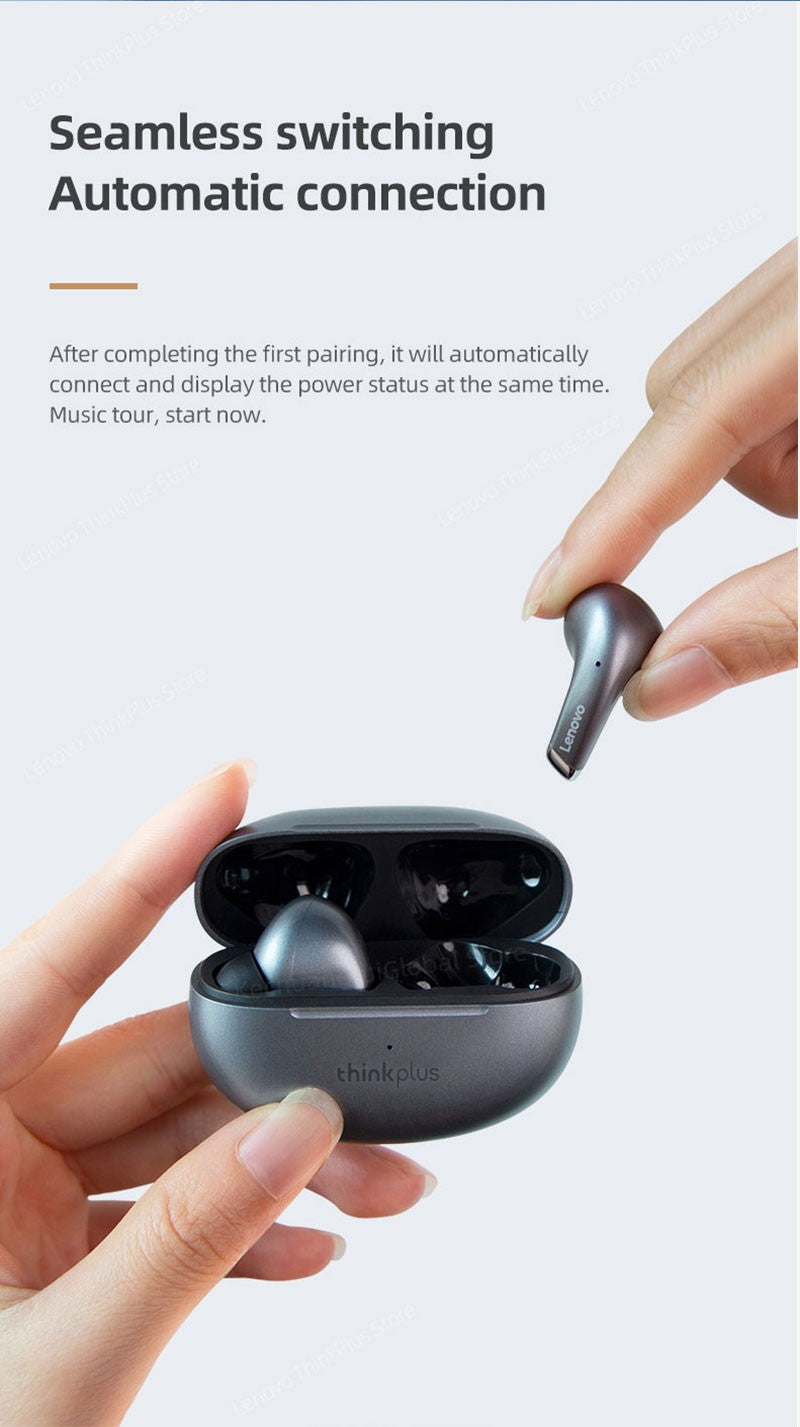 Lenovo LP5 TWS Bluetooth Earphone 9D Stereo HiFi Sports Waterproof Wireless Earbuds for iPhone 13 Xiaomi Bluetooth Headphones