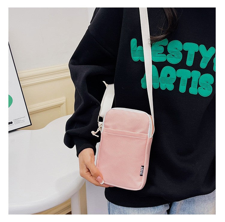 New Fashion Mobile Phone Bag Women's Messenger Bag All-match Mini Small Crossbody Bag Hanging Neck Coin Purse Vertical Handbag