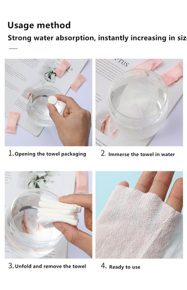 Bathroom Compressed Towel Disposable Capsules Towels Magic Face Care Tablet Non Woven Travel Portable Cloth Wipes Paper Tissue