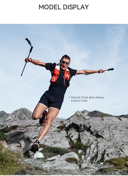 KAILAS FUGA AIR 8L Unisex Travel Marathon Trail Running Hiking Cycling Backpacks  with Dual Soft Water Bottles KA2554005