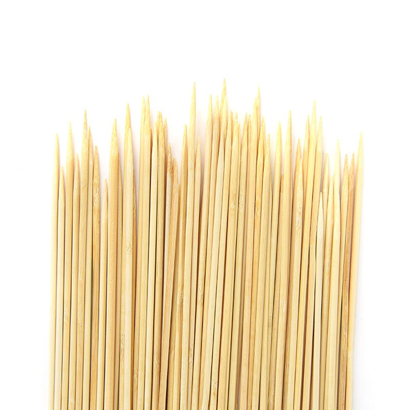 30/50PCS Disposable Wooden Grill Grilling Bbq Tools Outdoor Cooking BBQ Sticks Bamboo Skewers Barbecue Tools Fruit Sticks