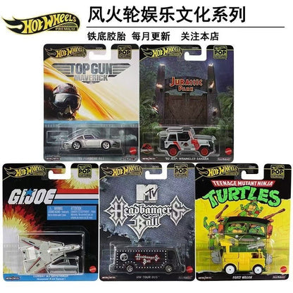 2026 Mattel New Original Hot Wheels Hxd63 Entertainment Culture Series Nissan Gtr Godzilla Stranger Things Bmw Lincoln Alloy Car Model Die-Cast Model Boy Toy Holiday Birthday Gift