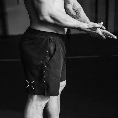 Summer Gym Sports Compression Shorts Mens Streatwear Quick Dry Quarter Short Pants Jogging Basketball Shorts Casual Trend Shorts