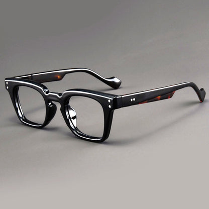 new square frame reading glasses retro printing glasses frame men women high-definition presbyopia glasses farsighted glasses