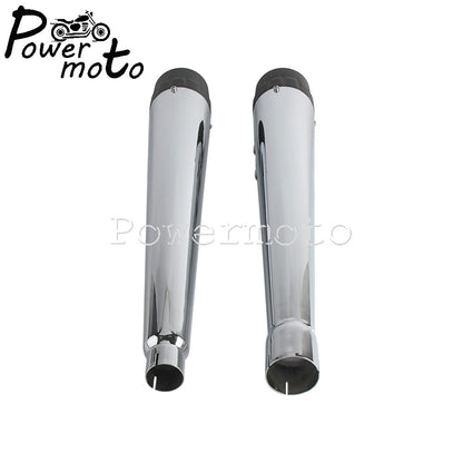 Black/Chrome Exhaust Mufflers Pipes Steel Pipe Motorcycle Accessories For Harley Touring 17+ Road King Road Street Electra Glide