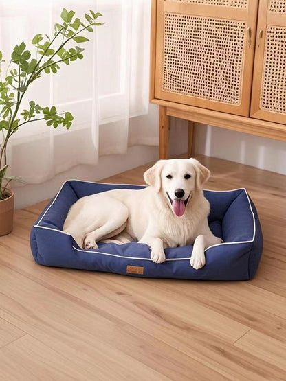 Cama de Cachorro Quadrada Quatro Estações para Colchão de Cachorro Grande, Cama para Gato Resistente à Mordida, Cama de Cachorro Macia e Espessada, Sofá Impermeável Casa para Pets