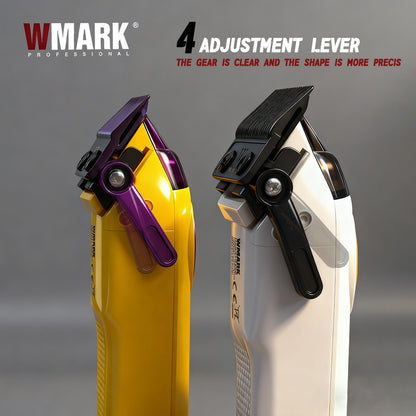 WMARK NG 8004 Professional Electric Hair Clipper 9000RPM Purple Fade Blade Wireless Charging 2000mAh Barber Shop Trimmer Machine