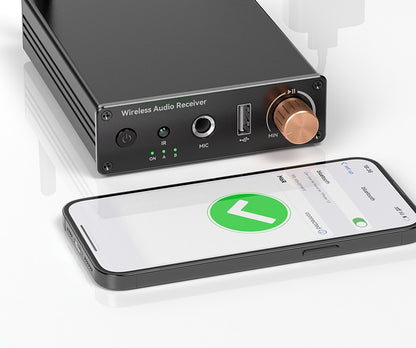 Car Bluetooth-compatible Wireless Audio Adapter 6.0 Audio Receiver U-Disk 6.5MM Karaoke Wireless Music Amplifier for Speaker