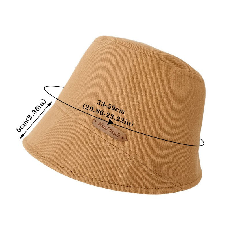 New Japanese Women Bucket Hat Fashion Cotton Soild Color Foldable Fisherman Hats Female Sun Protect Basin Cap gorras para mujer