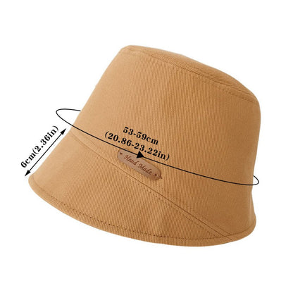 New Japanese Women Bucket Hat Fashion Cotton Soild Color Foldable Fisherman Hats Female Sun Protect Basin Cap gorras para mujer