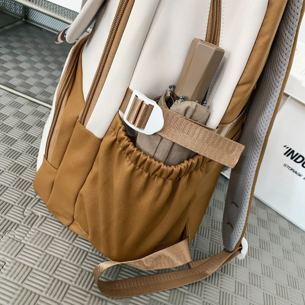 Mochila de Computador Original, Grossa e de Grande Capacidade, Estilo Universitário, Adequada para Estudantes Universitários em Deslocamento, Mochila Portátil para Atividades ao Ar Livre